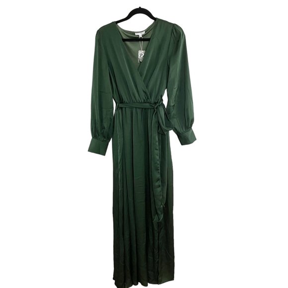 Baltic Born Dresses & Skirts - Baltic Born Jenna Green Long Sleeve Maxi Dress Women's Size XL NWOT